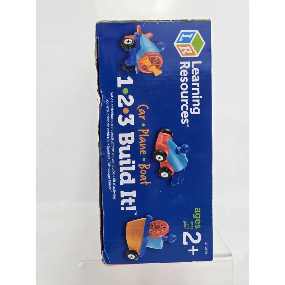 NEW SEALED Learning Resources STEM  1,2,3, Build It Car, Plane, Boat Kit Ages 2+